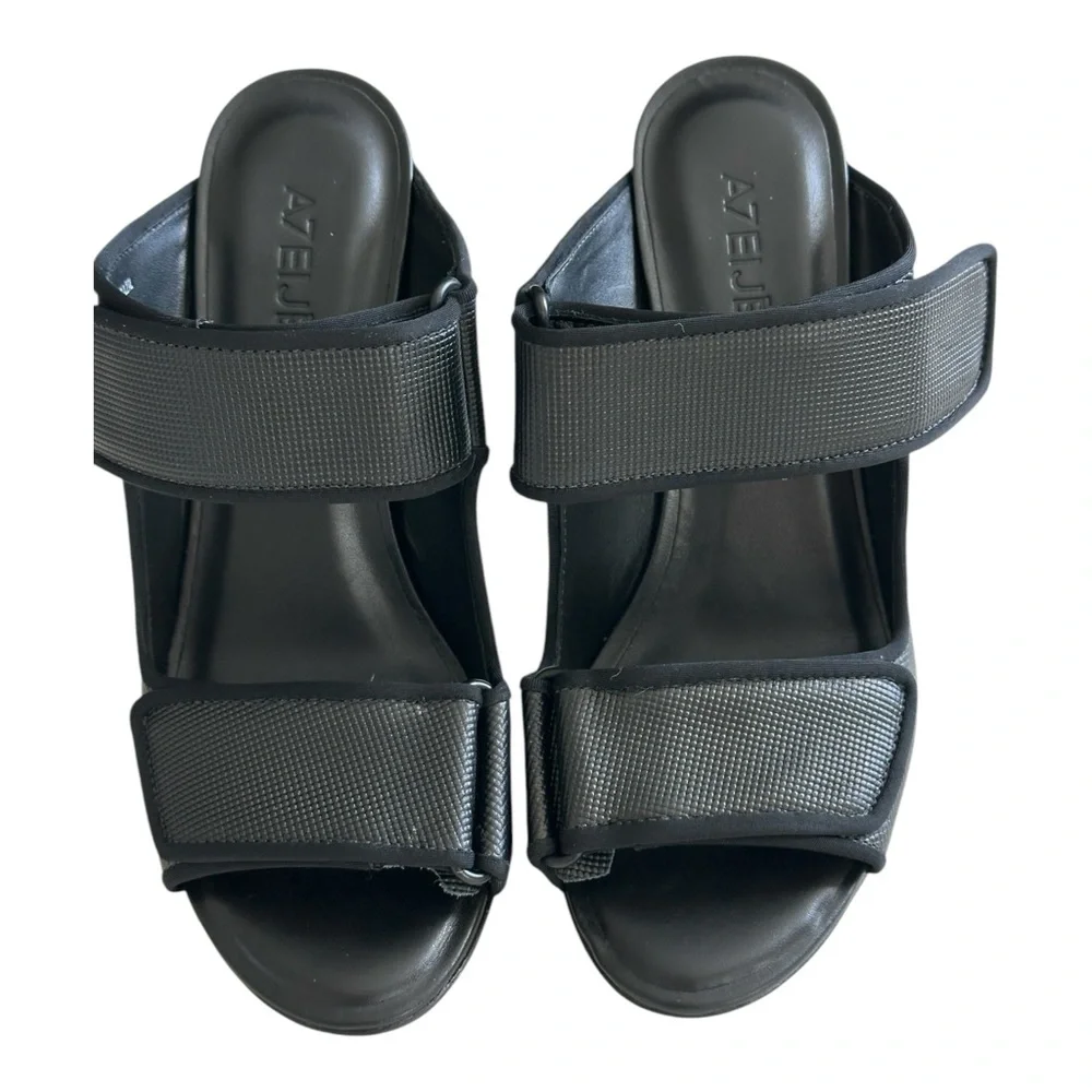 A7EIJE Women's Judson Dress Sandal Gray Black Size 7 - Picture 3 of 12